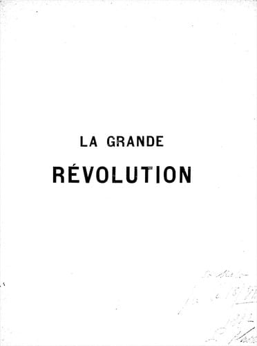 La Grande Révolution
