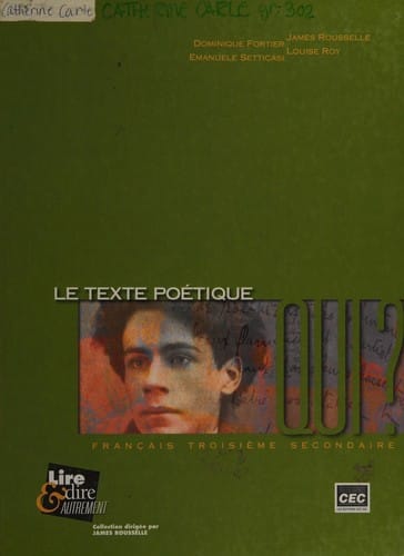 Lire et dire autrement français troisième secondaire