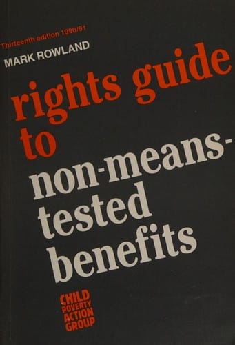 Rights guide to non-means-tested benefits