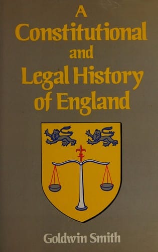 Constitutional and Legal History of England
