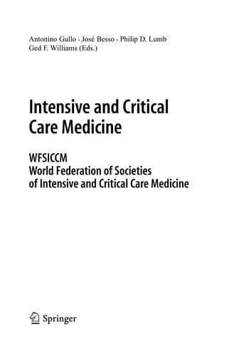 Intensive and Critical Care Medicine