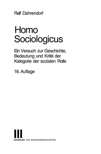 Homo sociologicus