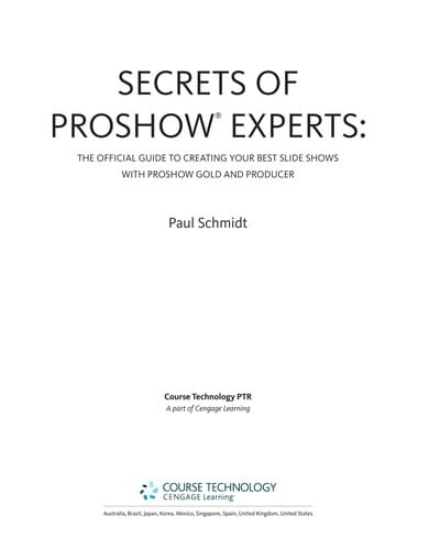 Secrets of ProShow experts