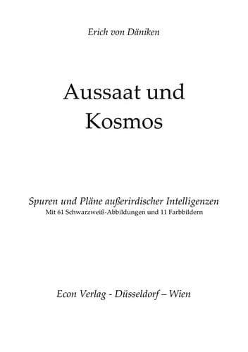 Aussaat und Kosmos