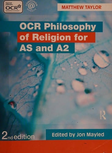 OCR philosophy of religion for AS and A2