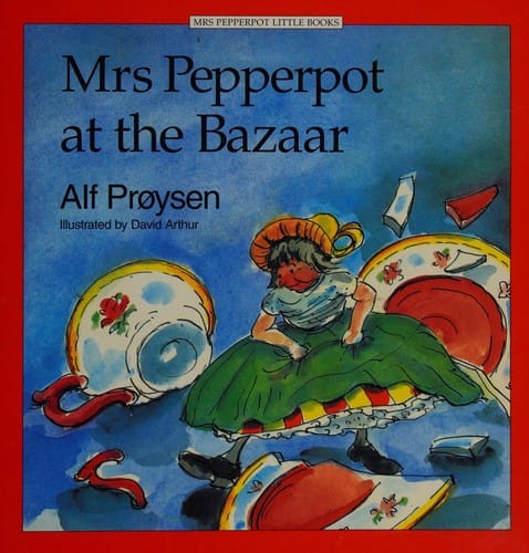 Mrs Pepperpot at the bazaar