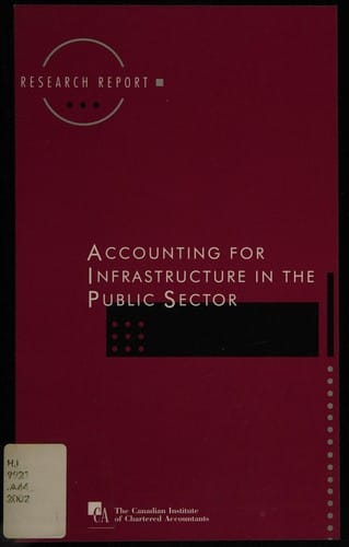 Accounting for infrastructure in the public sector