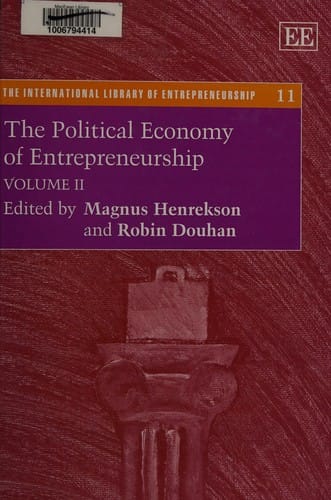 The political economy of entrepreneurship