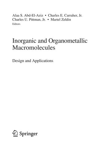 Inorganic and organometallic macromolecules