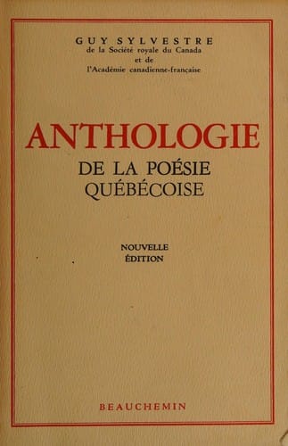 Anthologie de la poésie québécoise