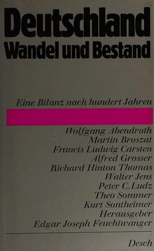 Deutschland, Wandel und Bestand
