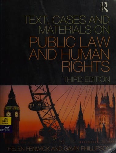 Text, cases, and materials on public law and human rights