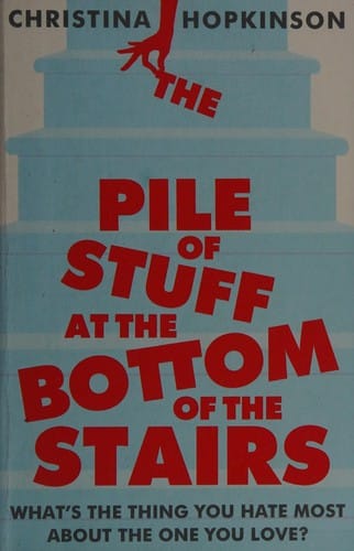 The pile of stuff at the bottom of the stairs