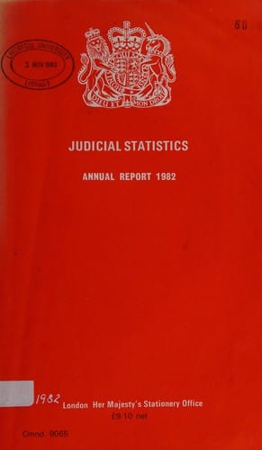 Judicial statistics, England and Wales