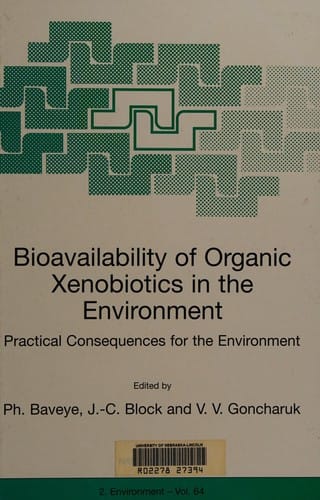 Bioavailability of organic xenobiotics in the environment