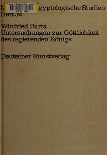 Untersuchungen zur Göttlichkeit des regierenden Königs
