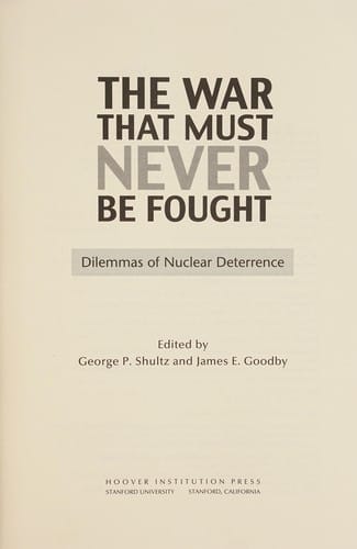 The war that must never be fought