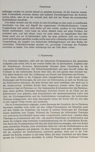 An den Ursprüngen des frühkatholischen Problems