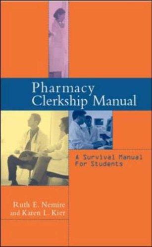 Pharmacy Clerkship Manual