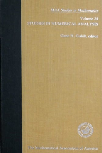 Studies in numerical analysis