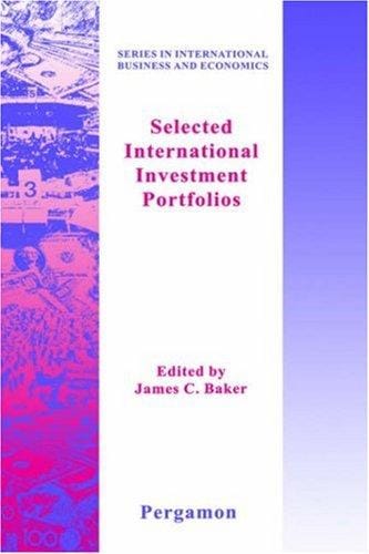 Selected international investment portfolios