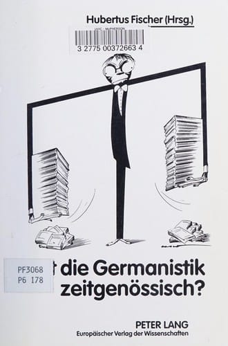 Ist die Germanistik zeitgenössisch?