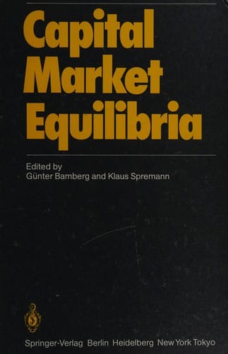 Capital market equilibria