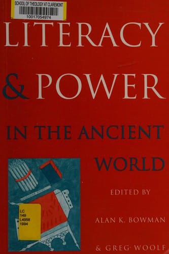 Literacy and power in the ancient world