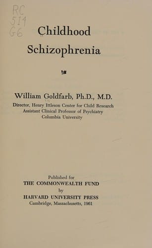 Childhood schizophrenia