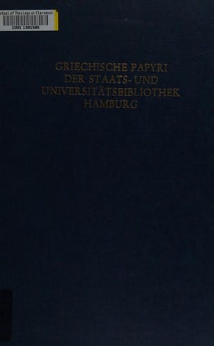 Griechische Papyri der Staats- und Universitätsbibliothek Hamburg