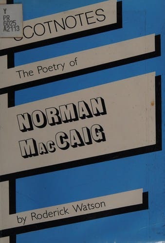 The poetry of Norman MacCaig