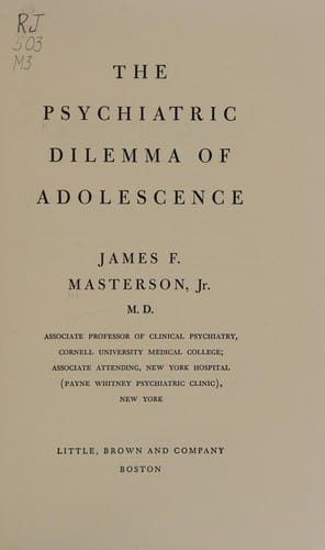 The psychiatric dilemma of adolescence