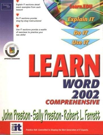 Learn Word 2002, comprehensive