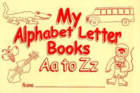 My alphabet letter books, Aa to Zz