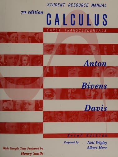 Student resource manual to accompany 'Calculus [early transcendentals]', brief version, seventh edition