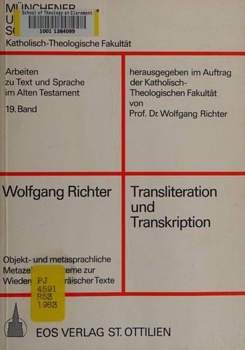 Transliteration und Transkription