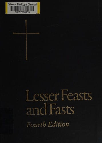 The proper for the lesser feasts and fasts