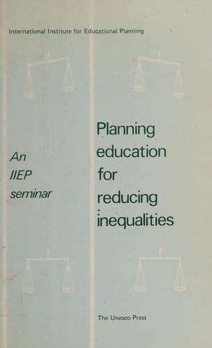 Planning education for reducing inequalities