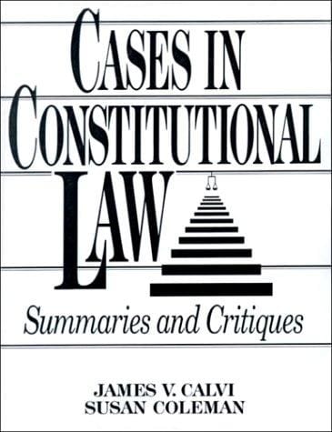 Cases in constitutional law