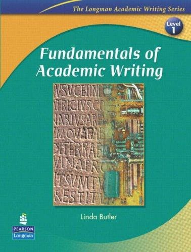 Fundamentals of academic writing