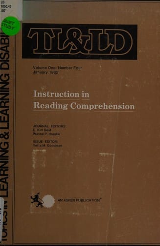 Instruction in reading comprehension