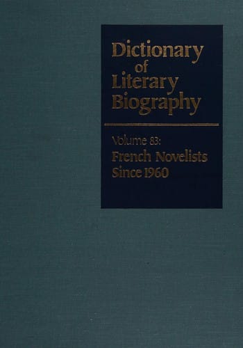 French novelists since 1960