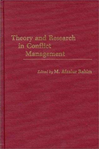 Theory and research in conflict management