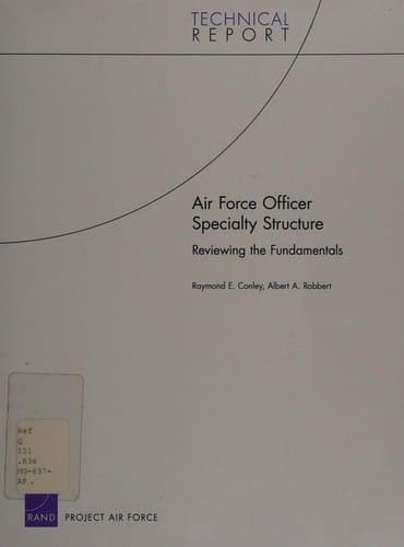 Air Force officer specialty structure