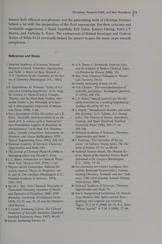 Chemical sciences in the 20th century