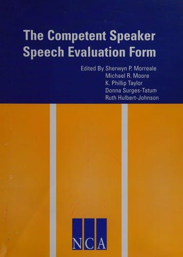 The competent speaker speech evaluation