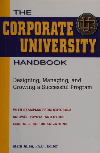 The corporate university handbook