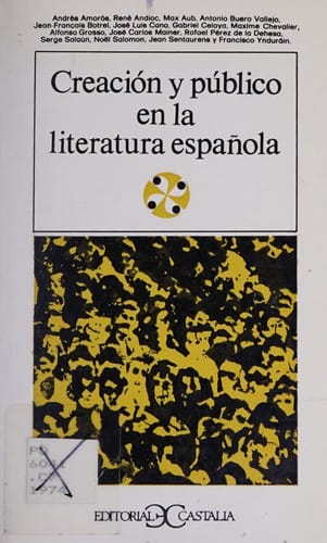 Creación y público en la literatura española