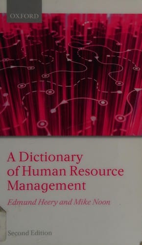 A dictionary of human resource management