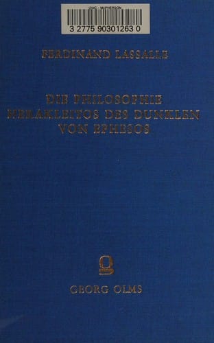 Die philosophie Herakleitos des Dunklen von Ephesos